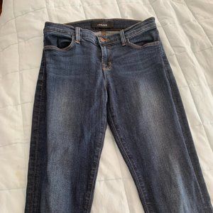 J Brand Medium Wash Low Rise Skinny Jeans